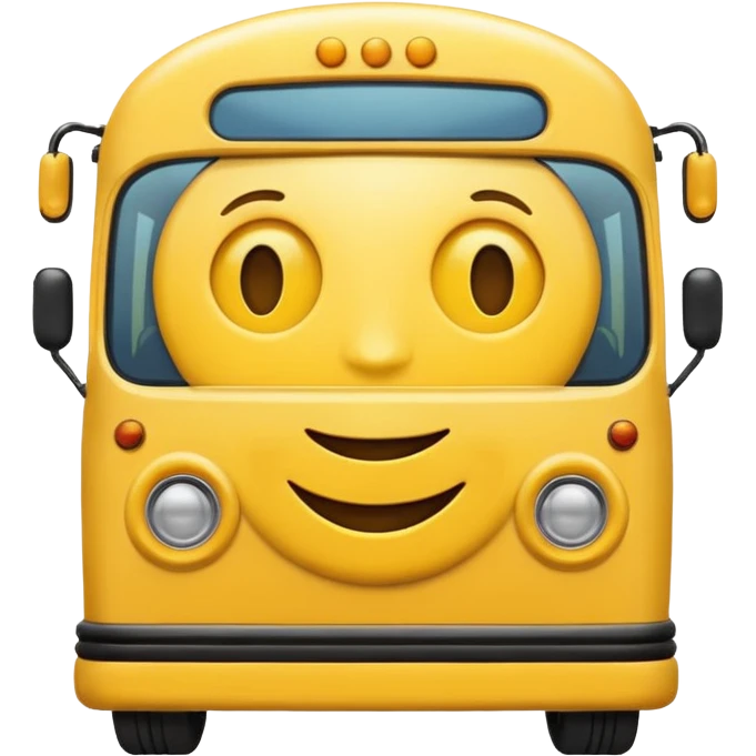 create me an emoji of an emoji going to a bus emoji