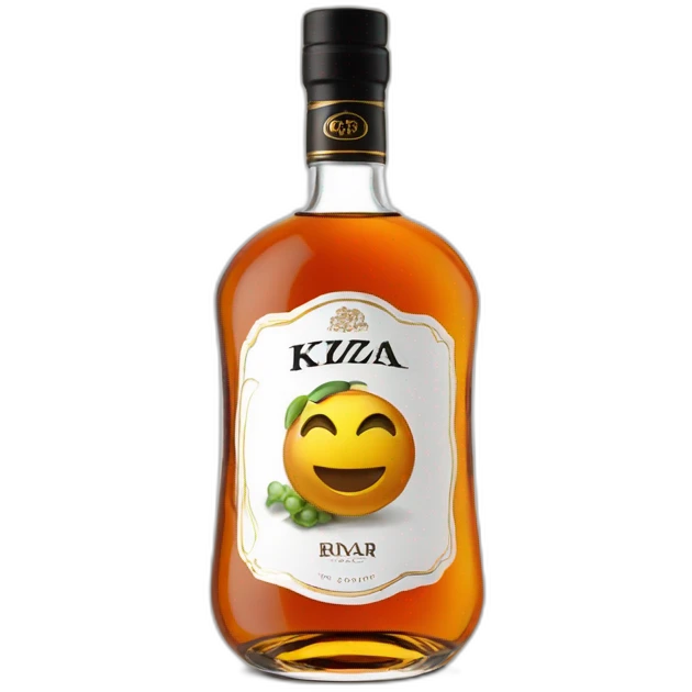 6 years Kizlyar brandy with black logo emoji