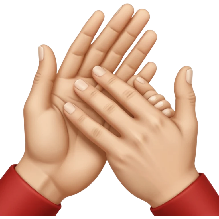 a pair of hands cracking their knuckles, by interlacing fingers, rotating the hands, and extending emoji