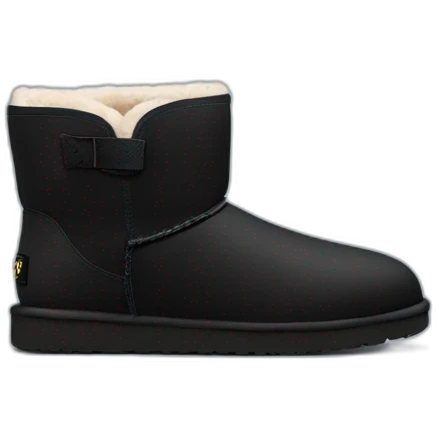 Black classic mini uggs emoji