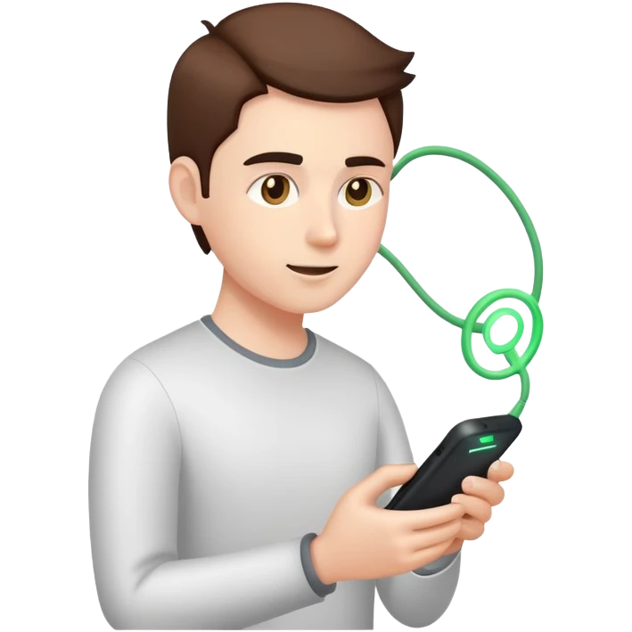  using a charging phone emoji