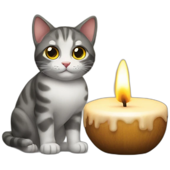 cat+velas emoji