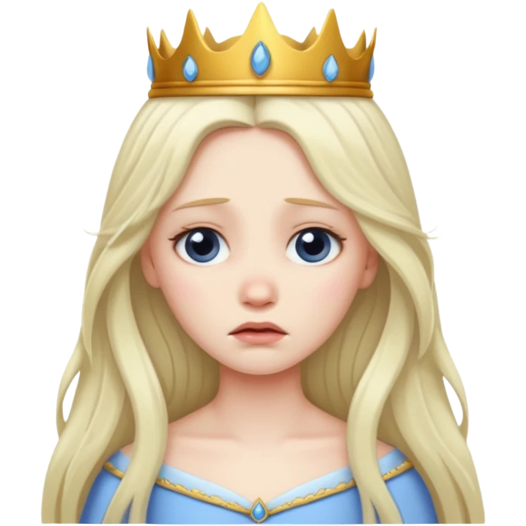 Sad princess emoji
