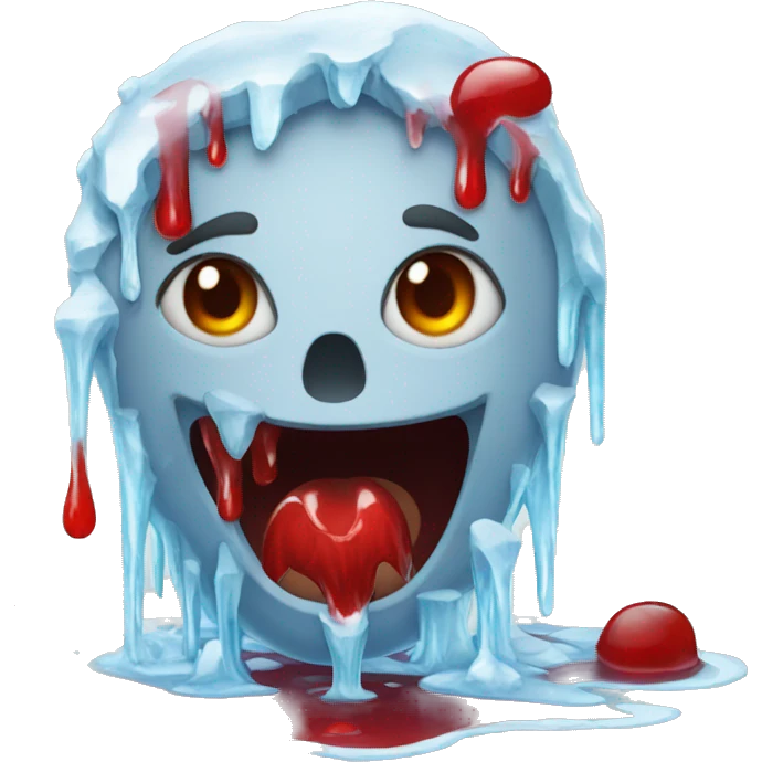 Blood in ice emoji