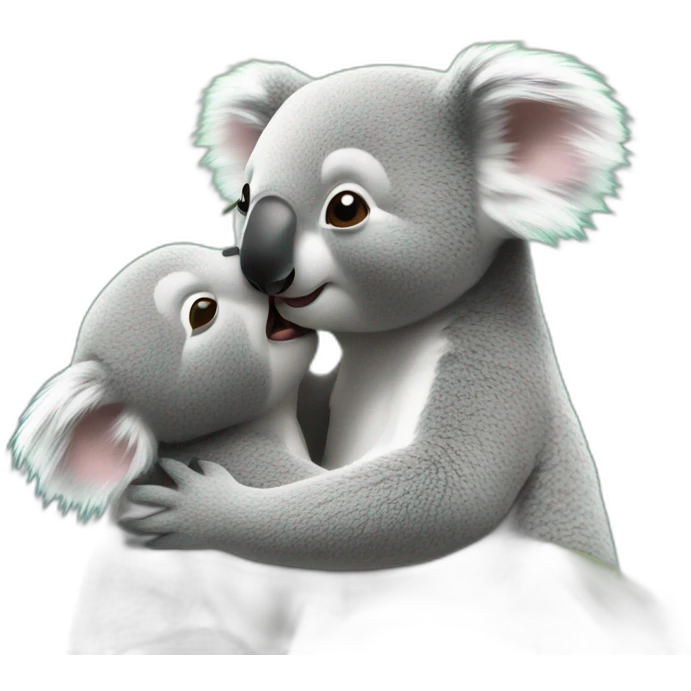 Koala kissing  emoji