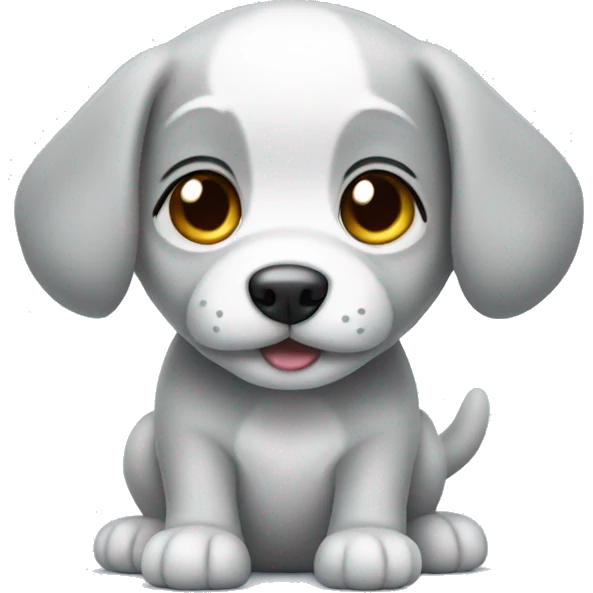 silver puppy emoji