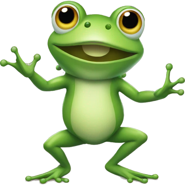 Frog with Dancing Shade emoji