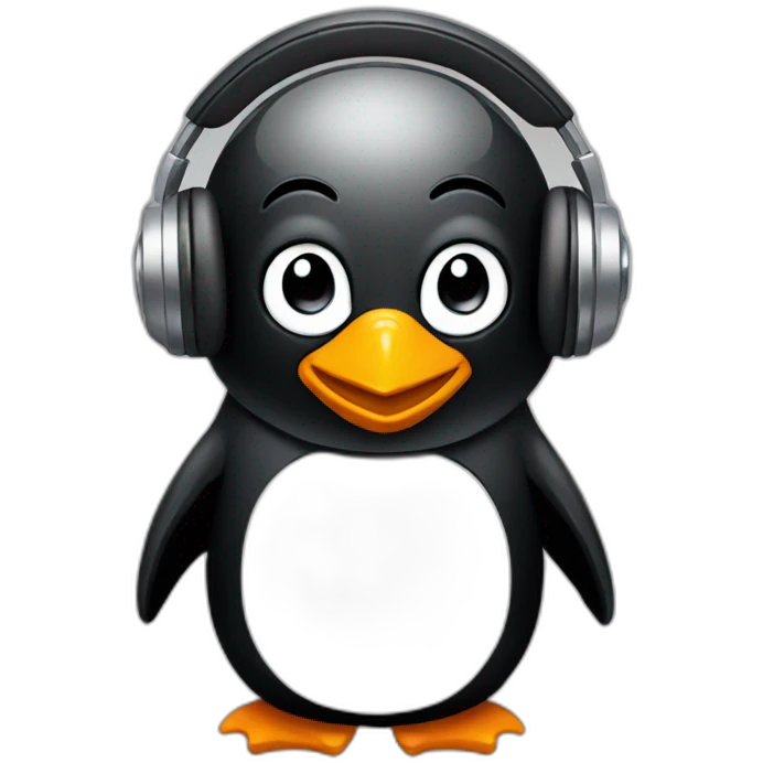 Dj penguin emoji