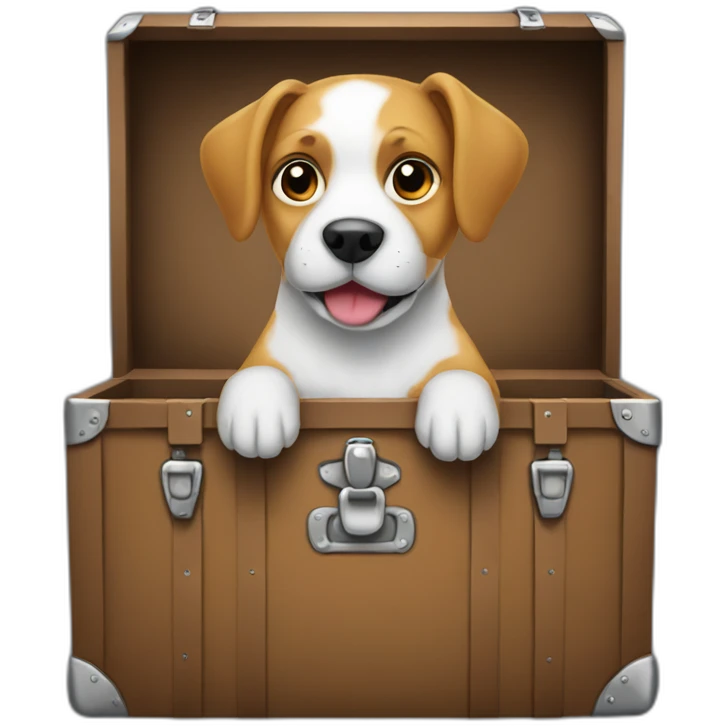 dog in a trunk emoji