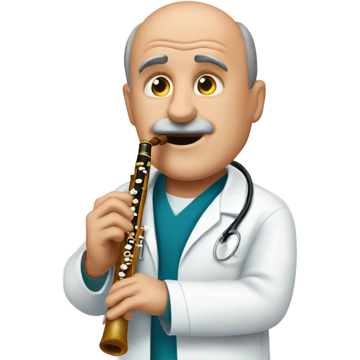 doctor phil playing the flute emoji