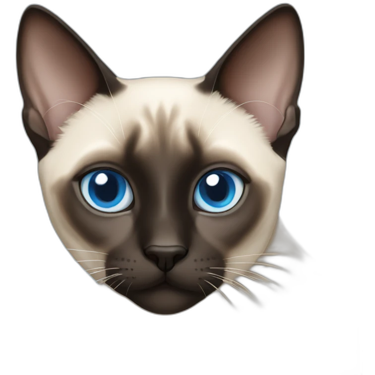 blue eye siamese cat emoji
