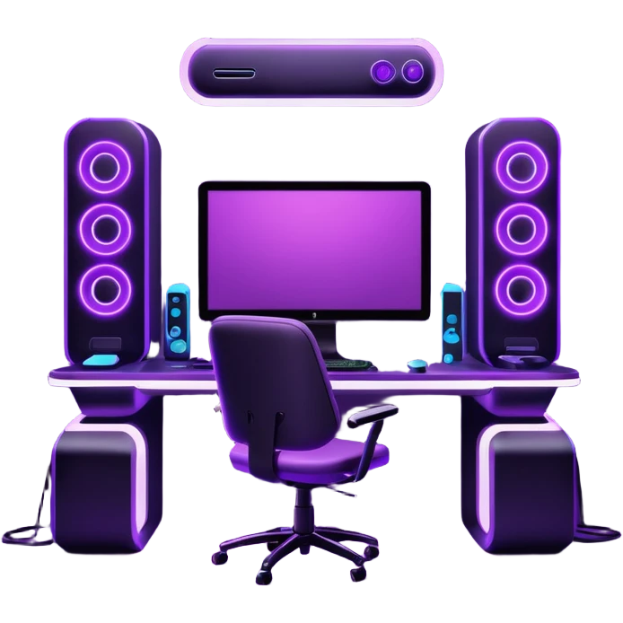 purple gaming setup emoji