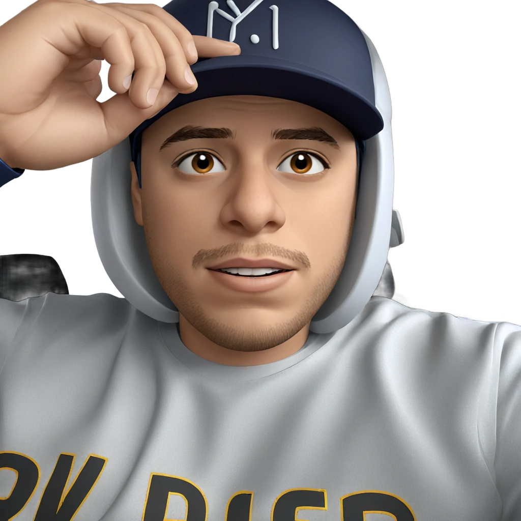 young man with cap and helmet emoji