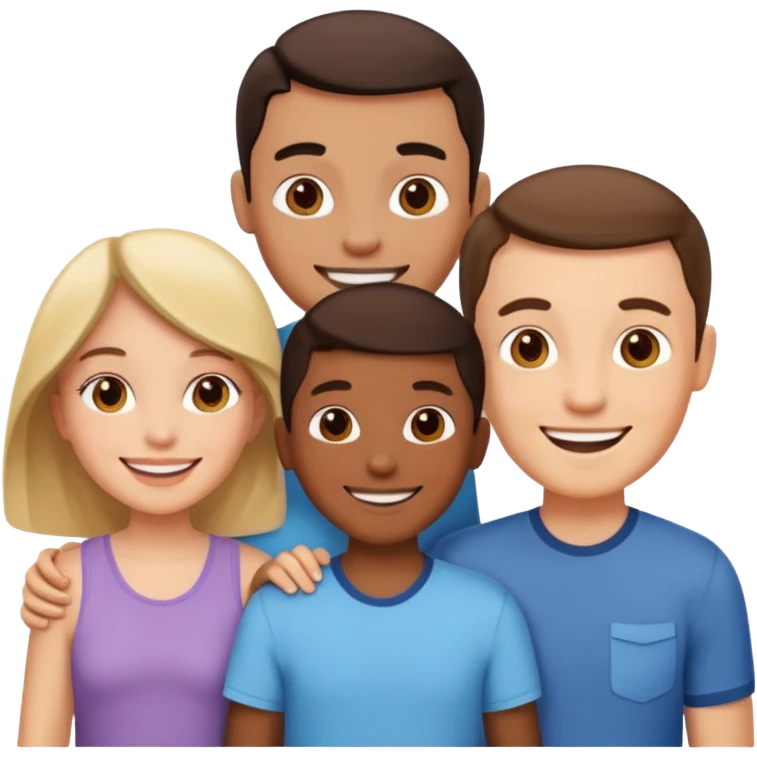 familia de tres emoji