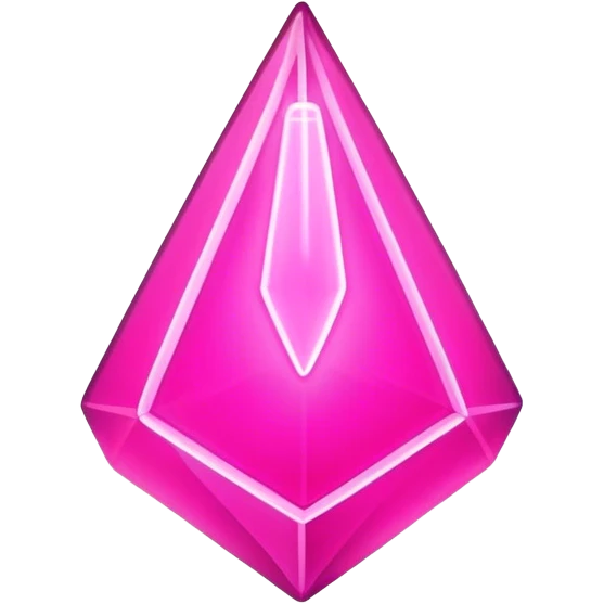 neon pink glowing plumbob emoji