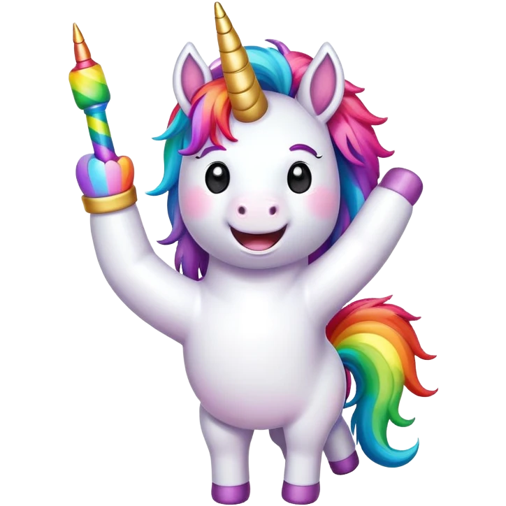unicorn dabbing emoji