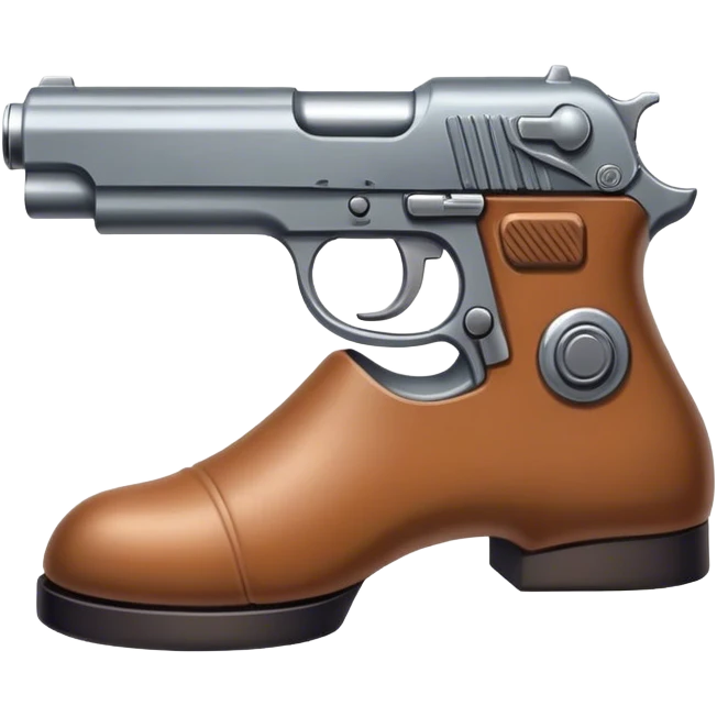 foot gun emoji