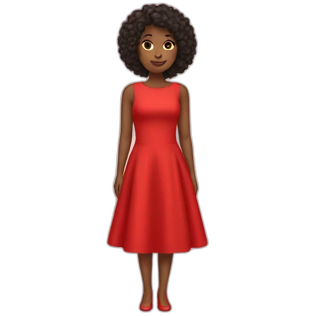 red dress emoji