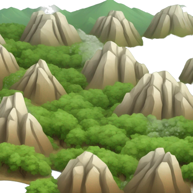 chaparral biome mountain emoji
