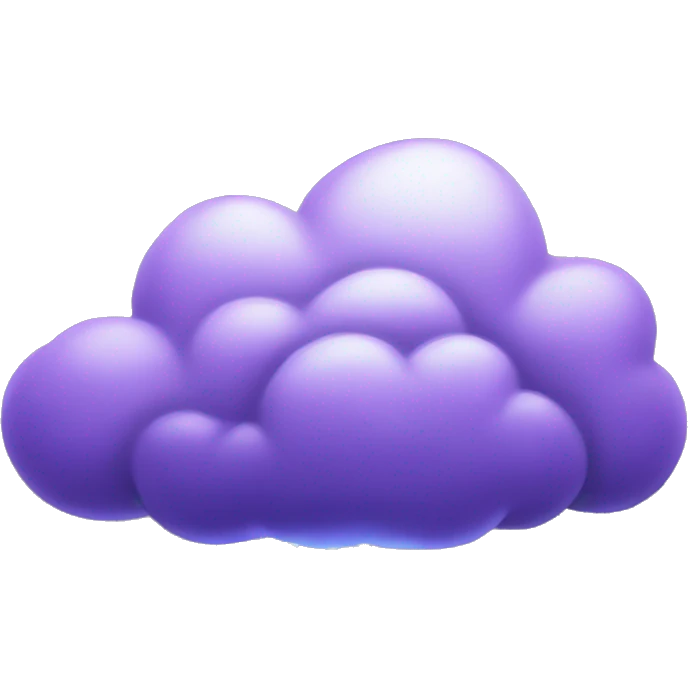 Storm clouds with Purple lighting  emoji