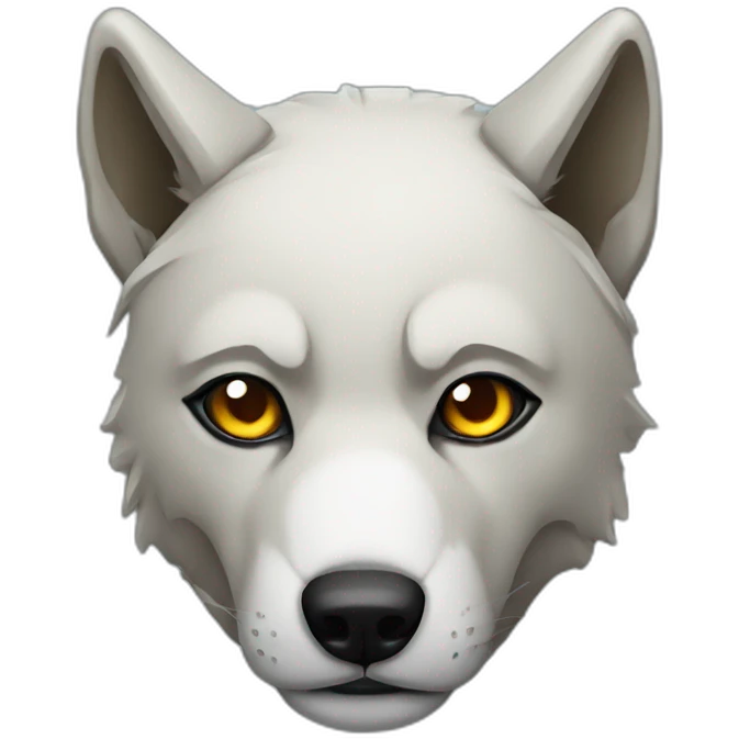 bandaged head wolf emoji