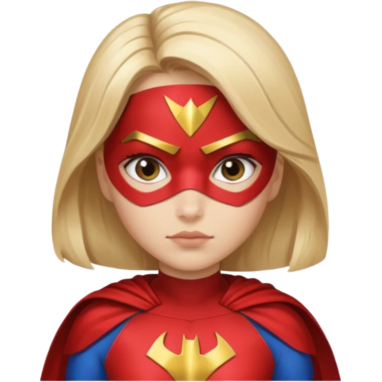 Queen side eye wearing a super hero costume a girl emoji