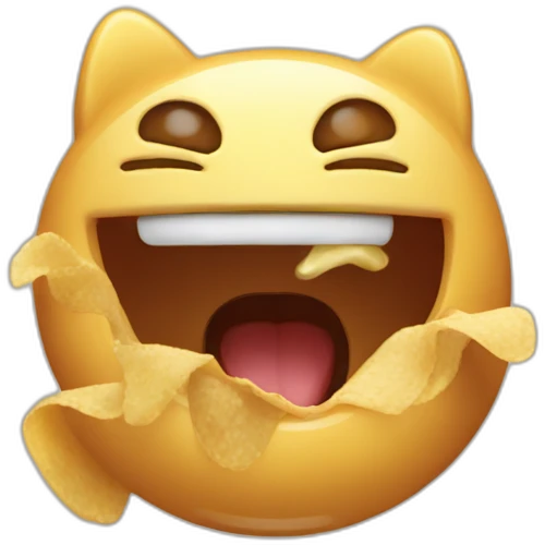chat qui mange des pates emoji