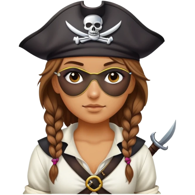 a pirate girl emoji