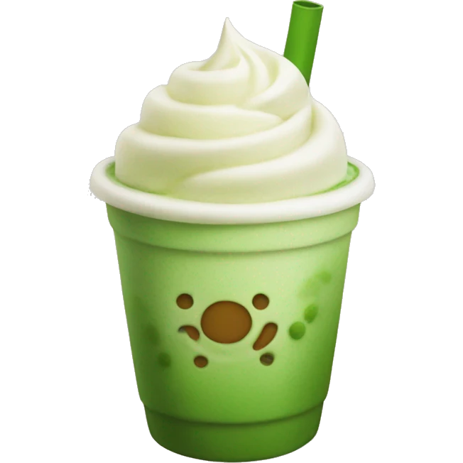 Matcha Bubble Latte emoji