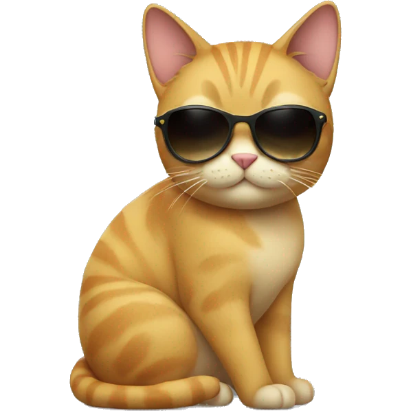 Cat with sunglasses emoji