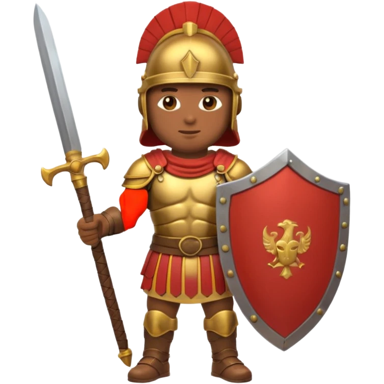 emoji de soldado romano alto y fuerte cuerpo entero emoji