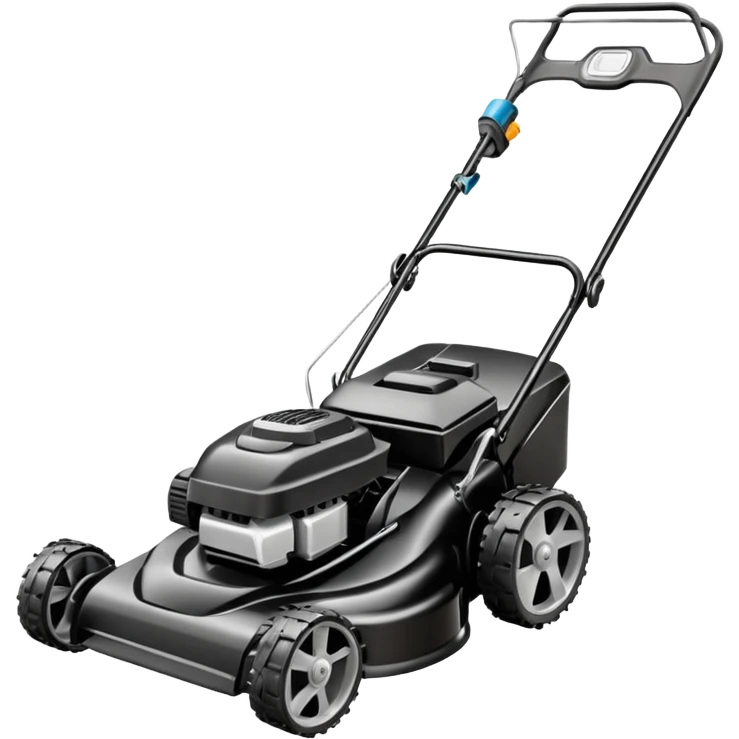 Black Lawnmower emoji