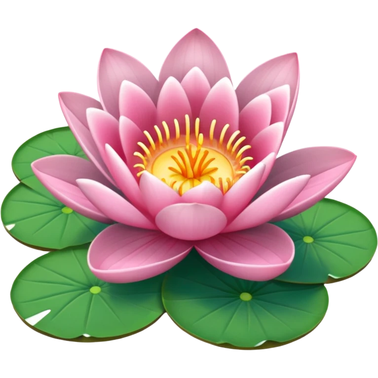 pink lilypad emoji