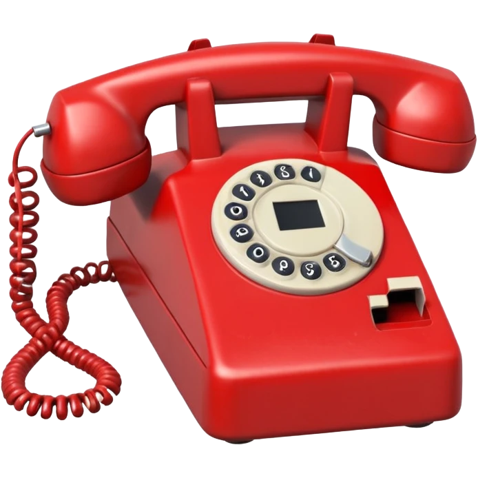 broken red phone emoji