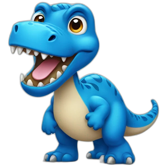 blue dinosaur emoji