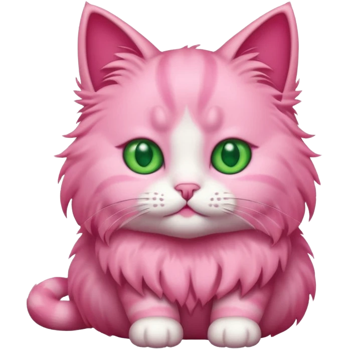 Pink cat emoji