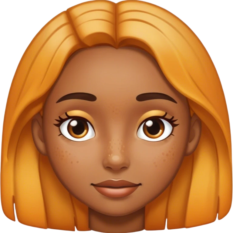Girl with hyperpigmentation  emoji