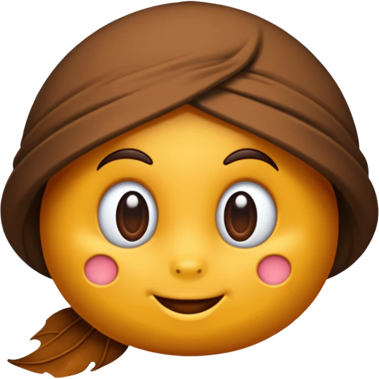 Crie um emoji de laço marrom emoji