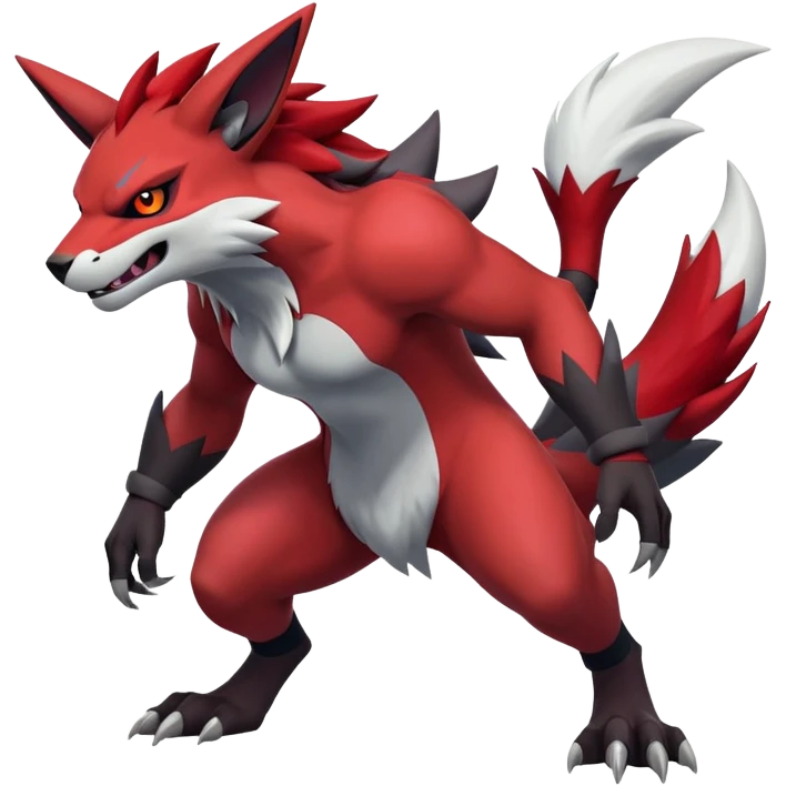 Zoroark-Zangoose-Incineroar-hybrid-creature emoji