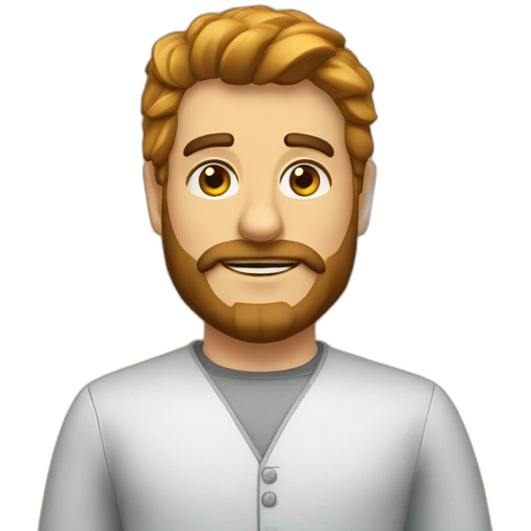 Anthony chauve barbu et roux emoji