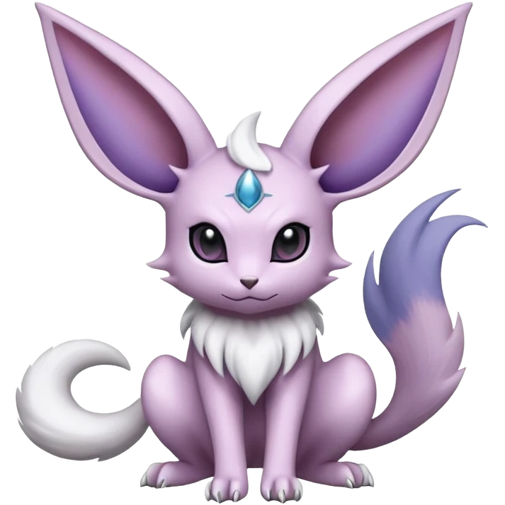 Espeon-Absol-Minccino-Pokémon-Fakémon-hybrid-creature (full body) emoji