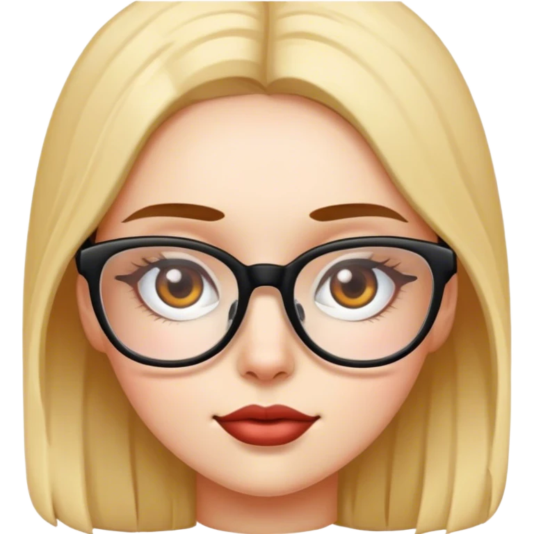 girl with glasses emoji