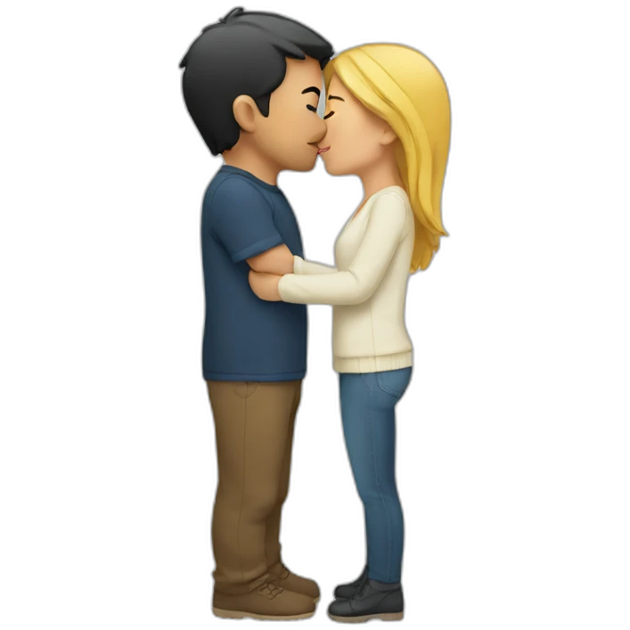 couple kissing emoji