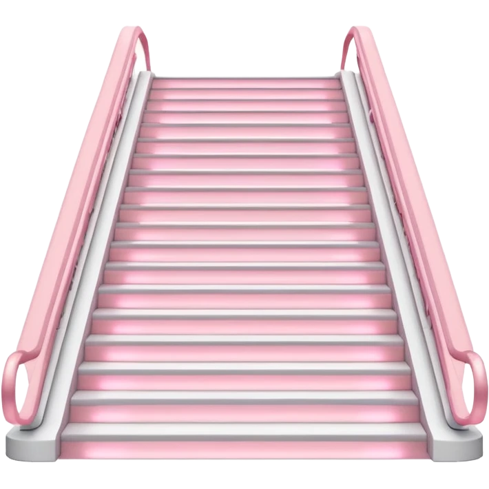 White stair master with pastel pink LED details, minimal backdrop emoji