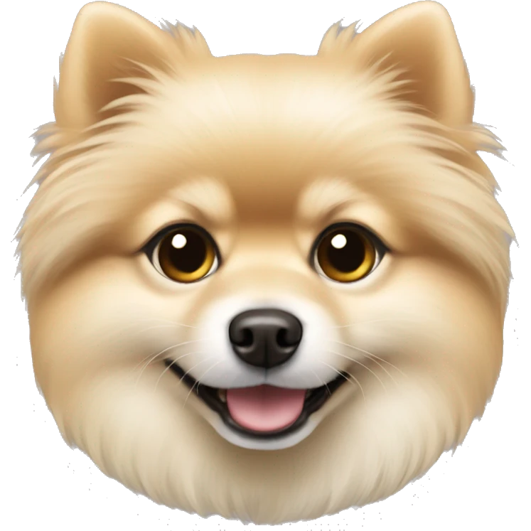 Pomeranian shpiz light beige color   emoji
