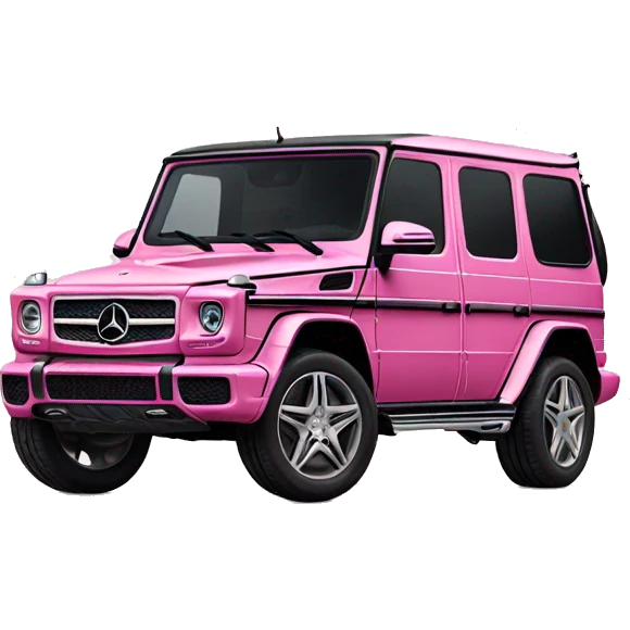 Pink Mercedes g wagon emoji