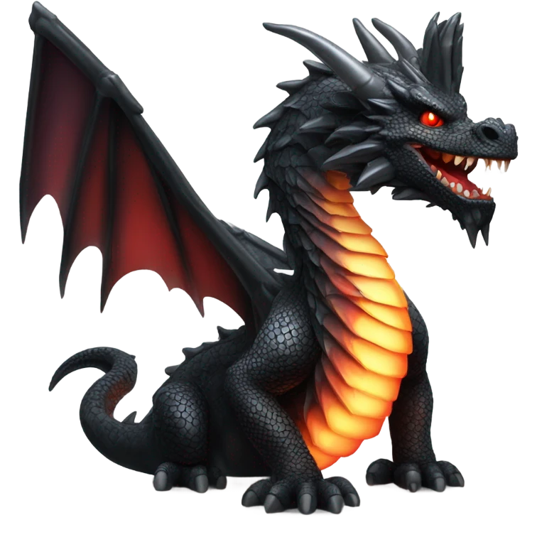 Black dragon emoji