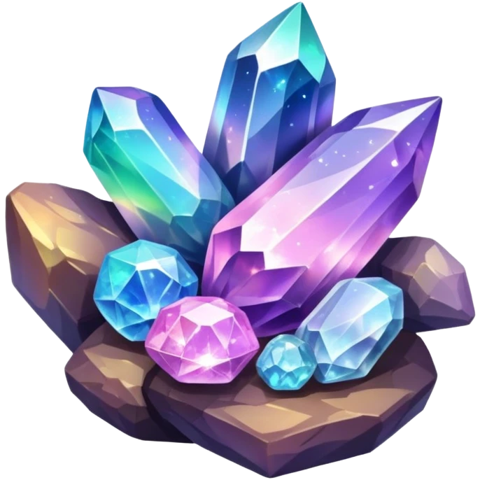  Random Nebula-Crystals Stones Minerals Clusters Stones emoji