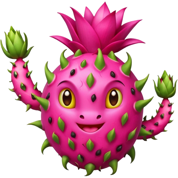 Dancing dragon fruit emoji