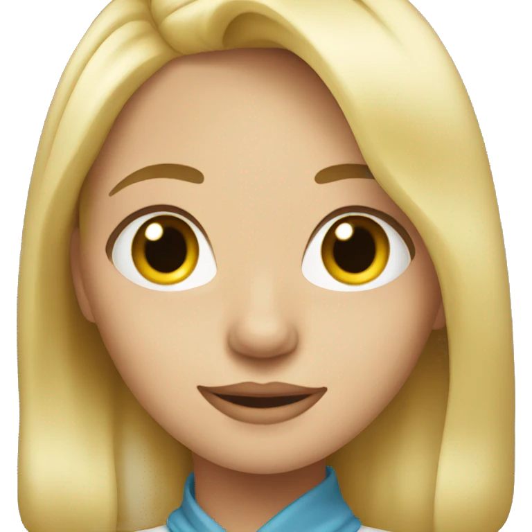 Blonde girl emoji